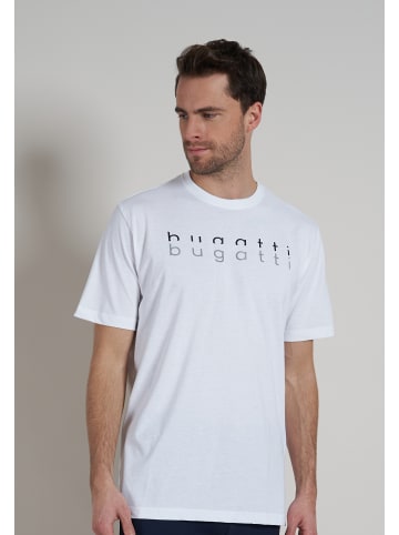Bugatti T-Shirt Palermo in weiß-hell-uni