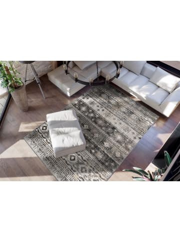 Kayoom Kurzflor Teppich Ariya 325 in grau - rechteckig