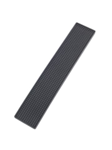 Wenko Abtropfmatte Slim für die Spülablage in Schwarz, (B) 8 x (H) 1,5 x (L) 42 cm