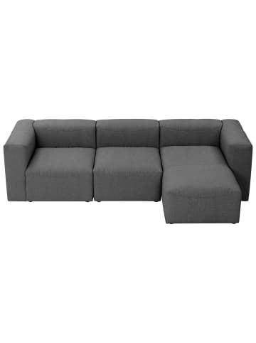 58 aufm Kessel SOFA mit Longchair links Kattrina Flachgewebe anthrazit