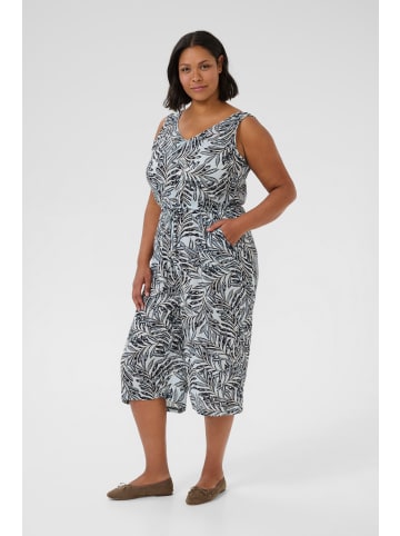 KAFFE curve Overall KCisma Loose fit in Blue Leaf Print