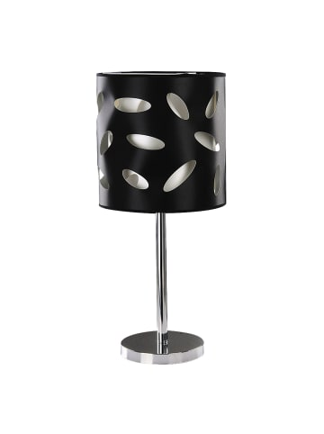 Licht-Erlebnisse Tischlampe (B)30 x (L)30 x (H)66.5 cm in Chrom Weiß Schwarz