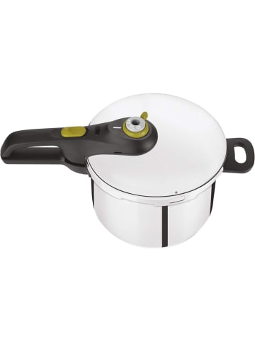 Tefal Secure 5 Neo P2530737 Schnellkochtopf 6 L 2-Stufen-Garregler Silber/Grün