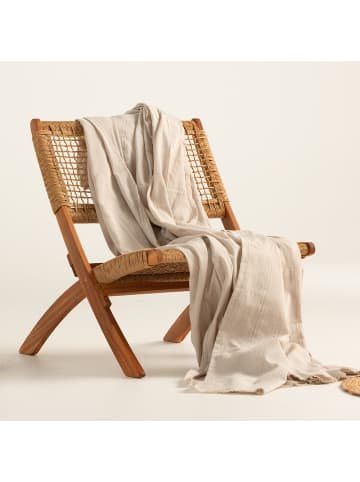 GAMUSI Plaid "ZAIRA" in Beige