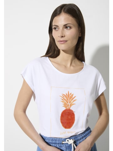 More & More Kurzarmshirt in white