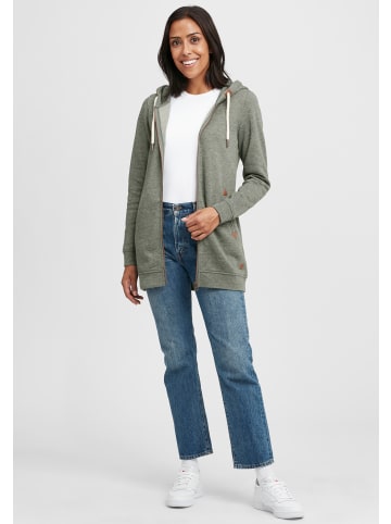 Oxmo Kapuzensweatjacke OXVicky Straight Sweat Zip-Hoodie in Grün