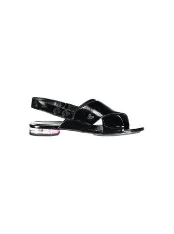 Calvin Klein Schwarze Polyurethan-Sandale