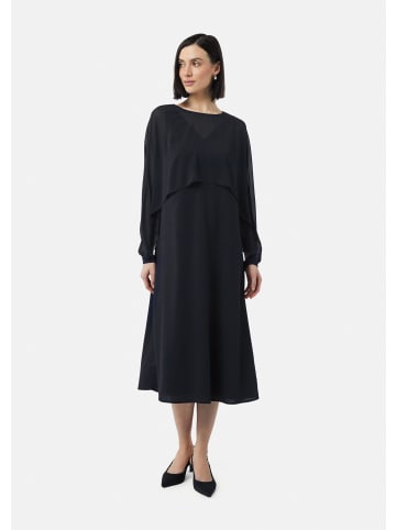 comma Kleid lang in Blau
