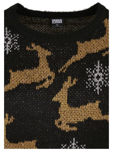 Urban Classics Crew Neck Jumper in black/gold