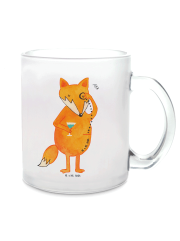 Mr. & Mrs. Panda Teetasse Fuchs Lord ohne Spruch in Transparent