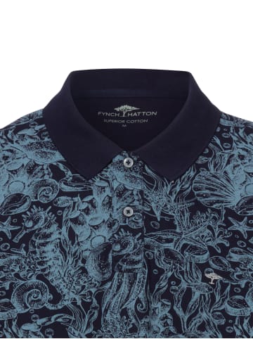 FYNCH-HATTON Shirt in marine hellblau