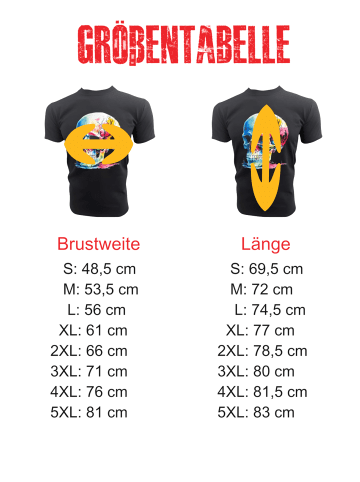 PAULGOS Herren T-Shirt, Totenkopf Weihnachten in Olive