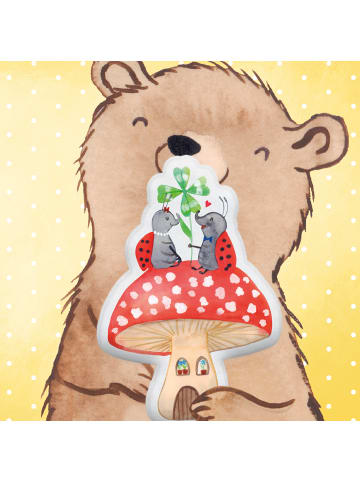 Mr. & Mrs. Panda Plüschkissen Marienkäfer Fliegenpilz ohne Spruch in Weiß