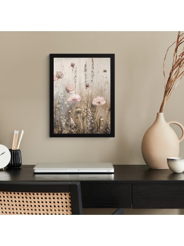 OnlyWow Poster mit Leiste Blumenfeld