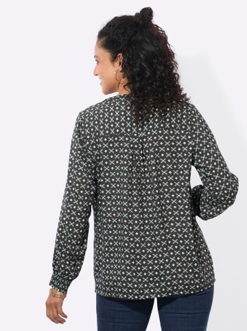 WITT WEIDEN Druck-Longbluse in graphit-salbei-bedruckt