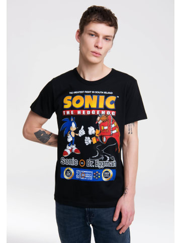 Logoshirt Print T-Shirt Sonic in schwarz