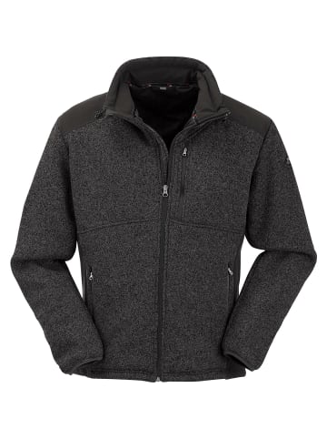 Maul Sport Strickfleecejacke Brunthal in Schwarz