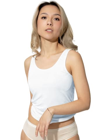 Yenita® Tank-Shirt  2er Set Top in weiss