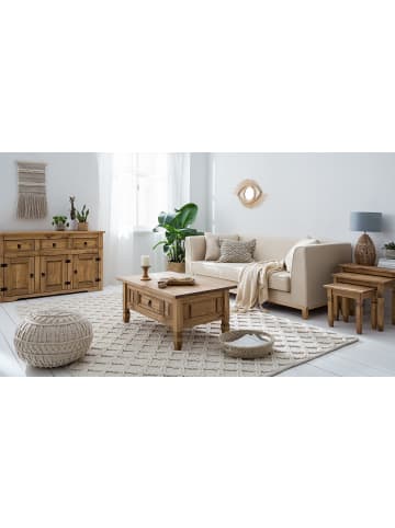 home24 home24 Couchtisch aus massivem Kiefernholz im modernen Landhausstil in Kiefer Natur
