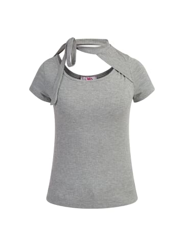 myMo Damen Jerseyshirt in Grau Melange