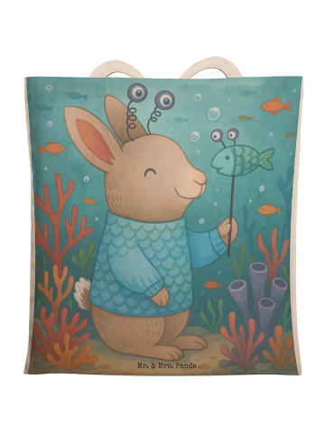 Mr. & Mrs. Panda Tasche Fische Astrologie Design ohne Spruch in Weiß