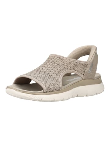Skechers Sandalen in Grau/Weiß