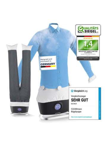 CLEANmaxx CLEANmaxx Bügler mit Dampffunktion  für Hemden & Blusen + Bügler-Aufsatz für