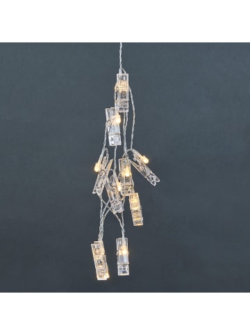 Butlers LED-Lichterkette CLIP ART in Durchsichtig