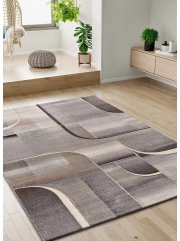 Atticgo Kurzflor-Teppich MEDEL in grau