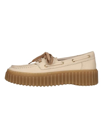 Clarks Schnürschuhe Torhill Boat in 1226B Cream Nubuck