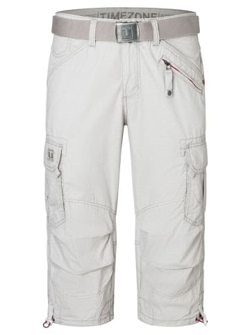 Timezone Kurze Capri 3/4 Hose mit Cargotaschen in Grau