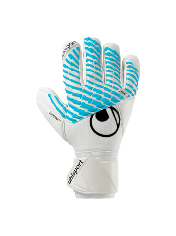 uhlsport  Torwarthandschuhe FM Cybertec Supersoft HN in weiß/cyberblau/schwarz