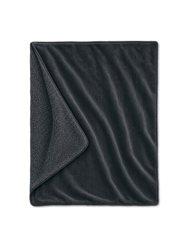 Traumschlaf Kuscheldecke Wende Kuscheldecke Chenille Sherpa in anthrazit
