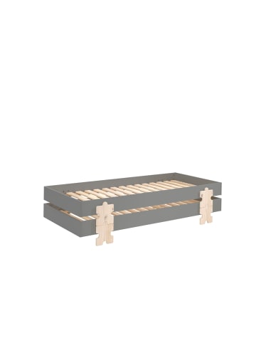 58 aufm Kessel STAPELBETT (2er Set) Karlene 204x48x94 aus MDF in Grau