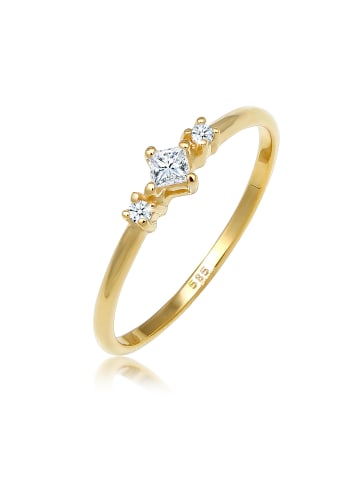 Elli DIAMONDS  Ring 585 Gelbgold Verlobungsring in Gold