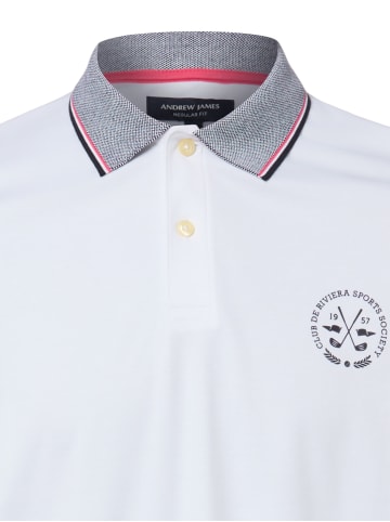 Andrew James Poloshirt in weiß