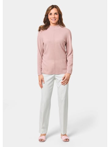 GOLDNER Kurzgröße:  Kaschmirpullover Weicher Kaschmirpullover mit Kragen in puder