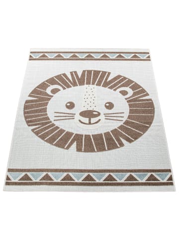 KADIMA DESIGN Kinderteppich Löwe Kinderzimmer in Beige