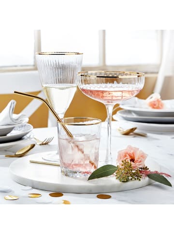 Butlers Trinkglas UPSCALE 6er-Set in Gold