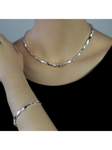 SilberDream 925 Sterling Silber Damen SilberDream Armbänder Zopf ca. 18,8cm