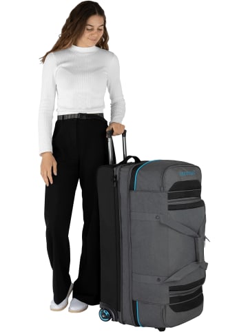 normani Reisetrolley 120-150 L Gigaro in Grau/Blau