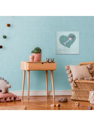 A.S. Création Leinwandbild Canvas Seafriends Blau