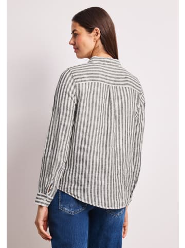 Street One Bluse in schoko weiß - 0001