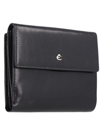 Esquire Toscana Geldbörse RFID Schutz Leder 12 cm in schwarz