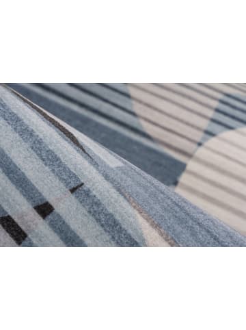 Kayoom Kayoom Neu 2026 Wohnzimmer Kurzflor Teppich Heal 125 blau in blau