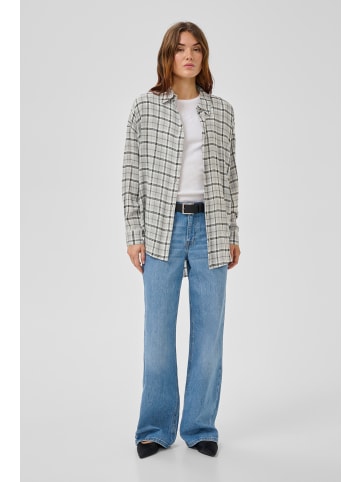 My Essential Wardrobe Langarm-Hemd MWIris Box fit in Light Grey Check