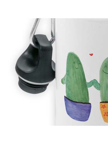 Mr. & Mrs. Panda Trinkflasche Kaktus Liebe ohne Spruch in Weiß