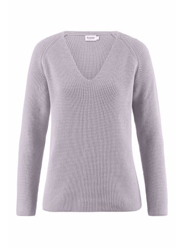Hessnatur Hessnatur Strick Pullover Regular aus reiner Bio-Baumwolle in pastell lavendel