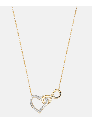 Diamant L'éternel Halskette aus 375 Gelbgold