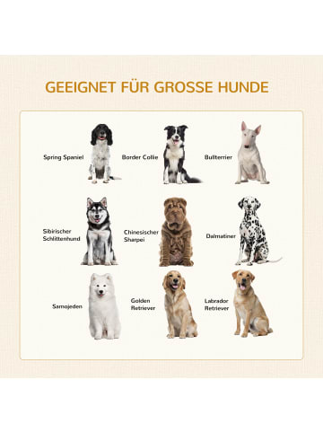 Pawhut Hundekäfig Weiß 94L x 60B x 71,5H cm